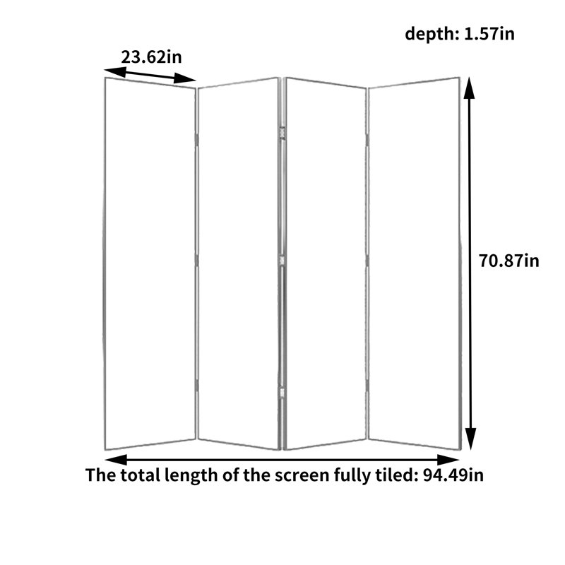Errine, 70.87" H x 94.49" W x 1.57" D