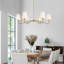 Lustre classique l 47 po avec abat-jour en lin blanc Aldusa-2124316576