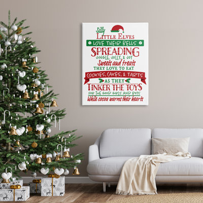"Silly Little Elves List Festive Christmas" par Hugo Edwins - impression