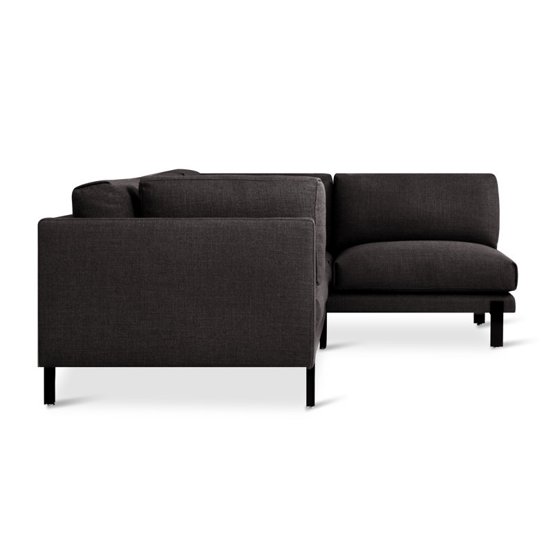 Silverlake Sectional, Andorra Pewter Performance Basketweave, Right Hand Facing