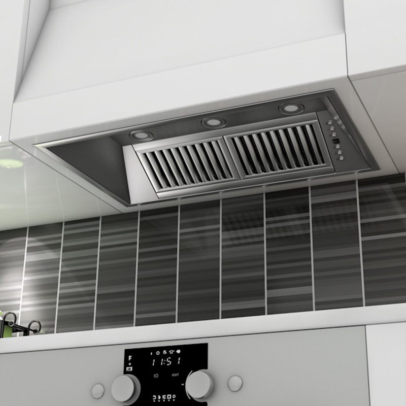 40" 700 CFM Ducted Insert Range Hood in Brushed Stainless Steel