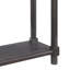 Tables de bout étroites avec tablette, ensemble de 2-590128446