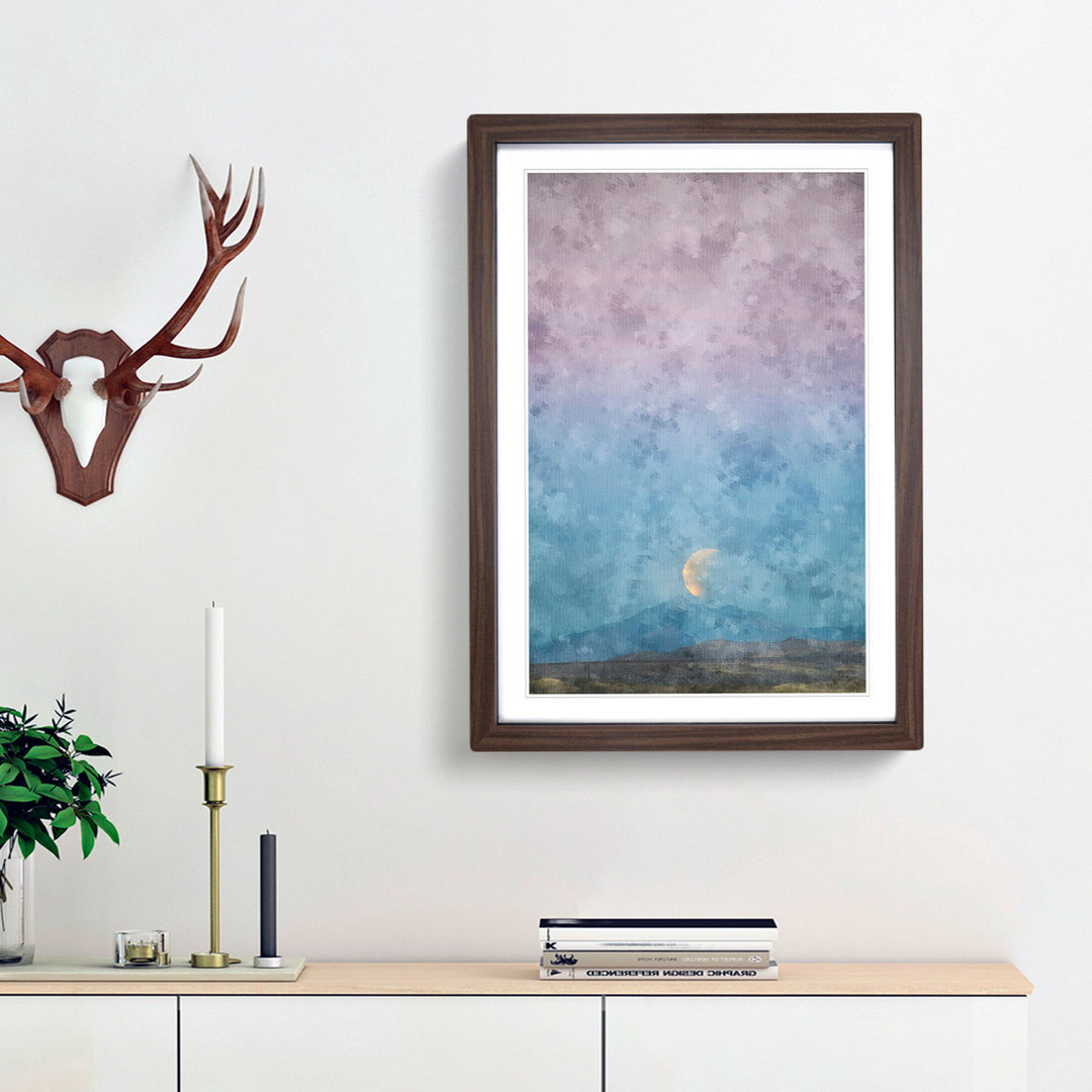 Super Blue Blood Moon Eclipse - Framed Print