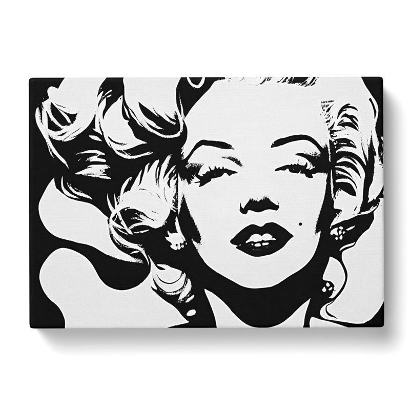 Marilyn Monroe In Monochrome Vol.1 - Wrapped Canvas Print, 35cm H x 50cm W x 3cm D