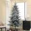 Arbre de Noël artificiel à charnière avec pointes enneigées et support en métal pliable-274802911