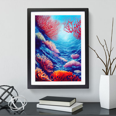 Colourful Coral Reef No.2 - Single Picture Frame Painting