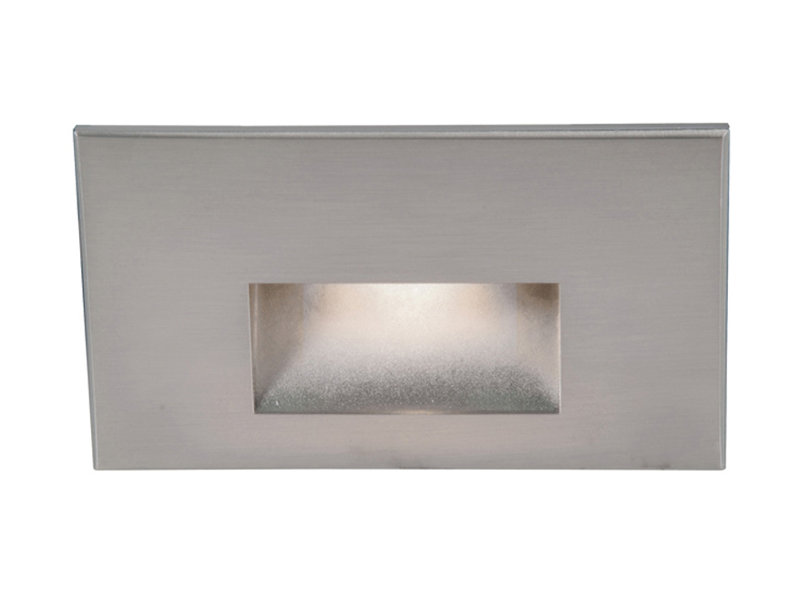 LEDme Integrated LED Step Light, Satinless Steel, 227, Blue