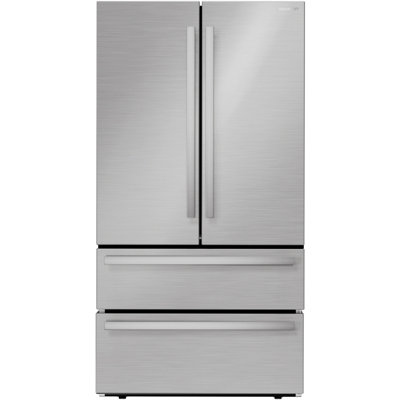 Sharp 22.5-Cu. Ft. French Door Counter-Depth Refrigerator in Stainless Steel
