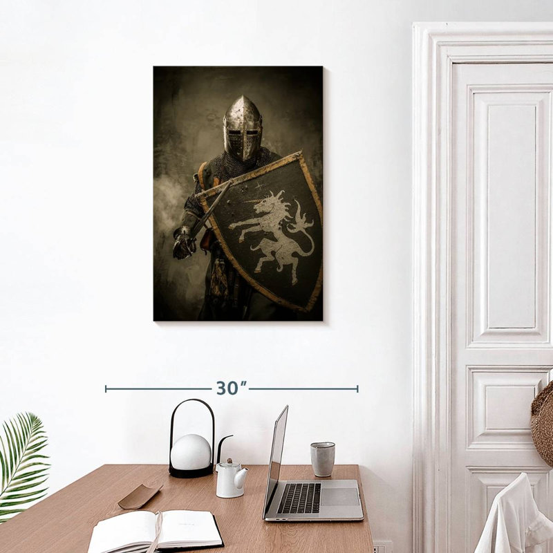 Mait Knight In Shining Armor, 30" H x 20" W
