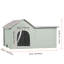 Abri pour chat chauffant pliable pour chat avec grand coussin chauffant vert