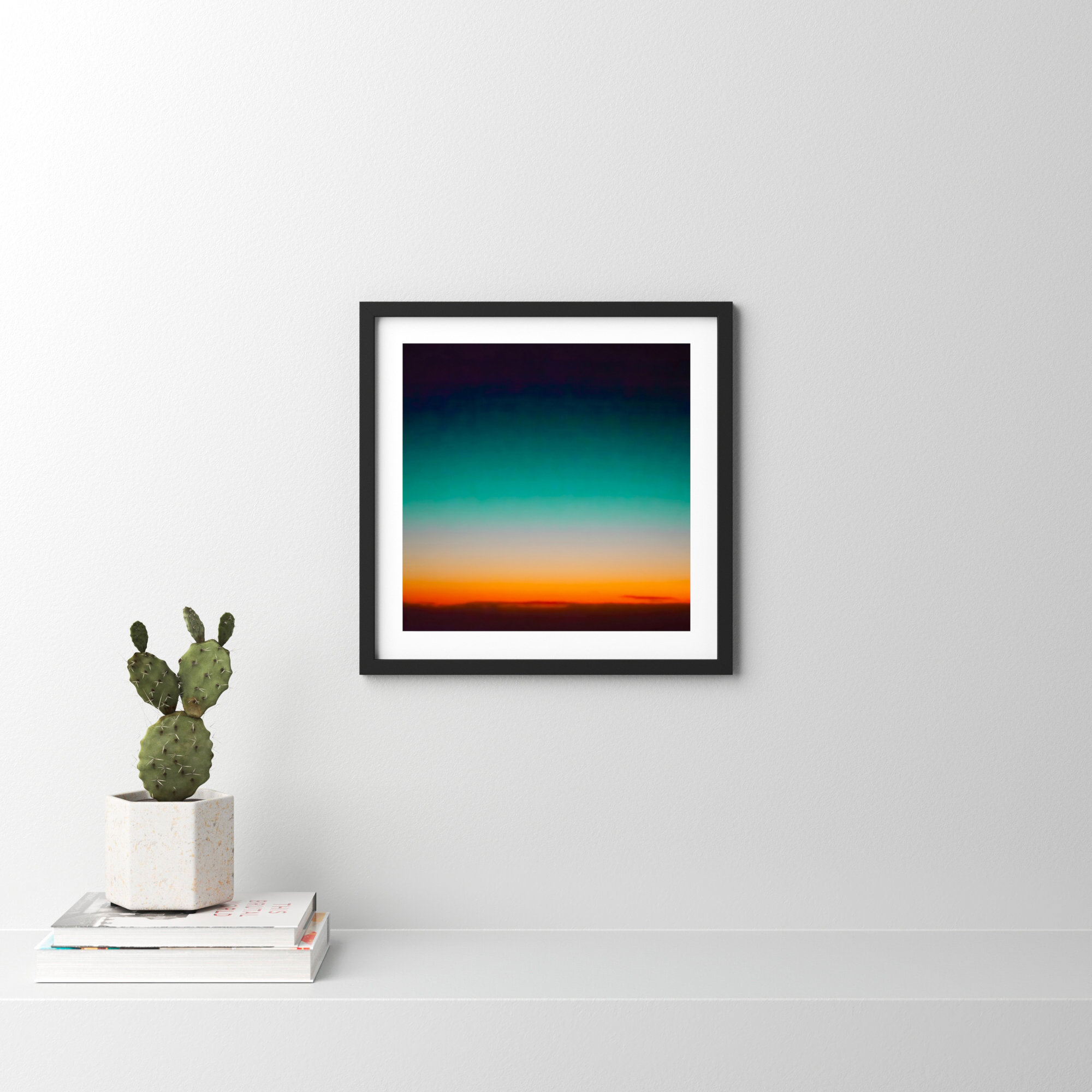 Sunrise Flying by Caroline Mint, Black, 20.25" H x 20.25" W x 0.88" D