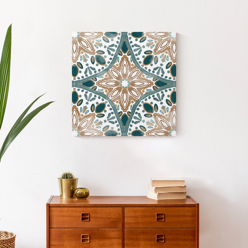 «Faded Medallion», peinture sur toile sans cadre