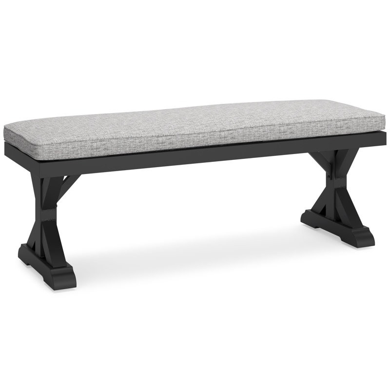Banc de pique-nique en aluminium Danny, Noir
