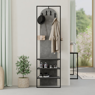 Akalya Hall Tree 53cm Wide with Shoe Storage