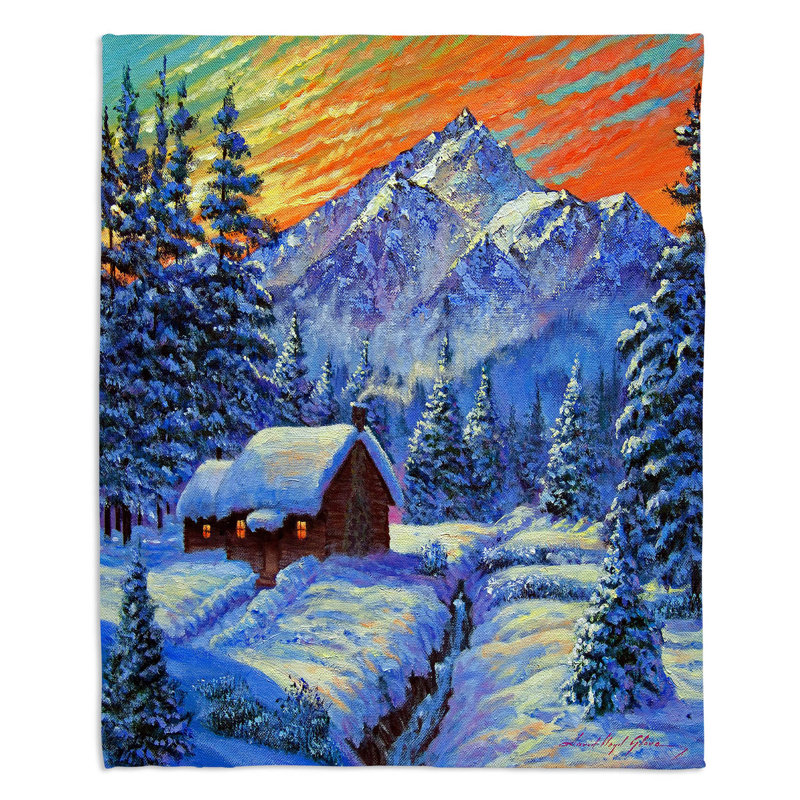 Couverture sherpa doux , 68 po x 80 po