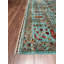 Tapis bleu sarcelle en laine et coton Original