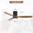 Nicola 52" 3-Solid Blade Classic Flush Mount Ceiling Fan With Light and Remote Control-250958975-254948630
