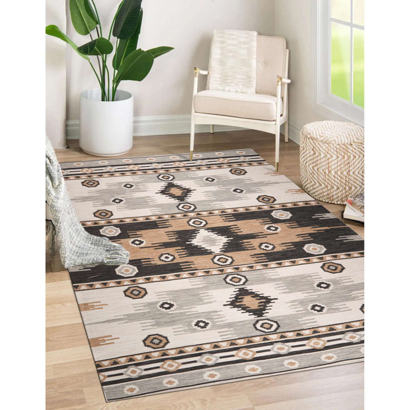 Rectangle Bennjamin Indoor/Outdoor Area Rug, Rectangle 7'10" x 9'10"
