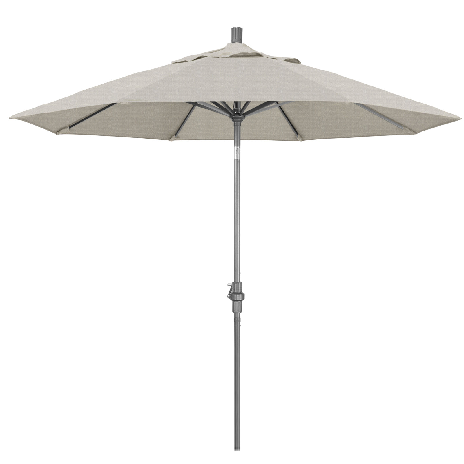 Romany 108'' Outdoor Umbrella, Woven Granite Performance