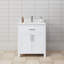 Meuble-lavabo simple autoportant 30 po avec plateau en marbre Beckett-61870905-61870903-61870899