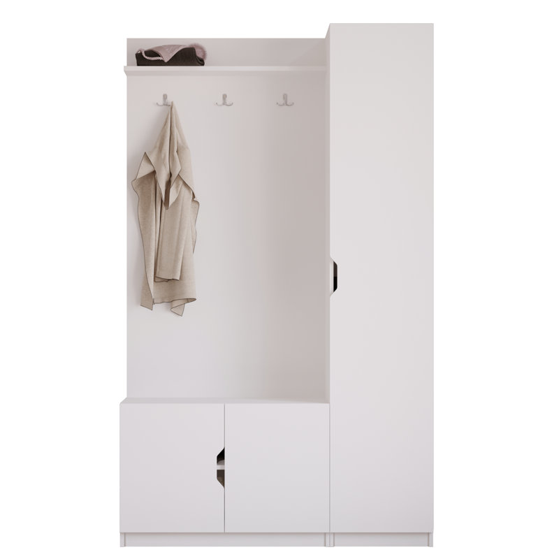Hall Tree 120cm Wide with Shoe Storage