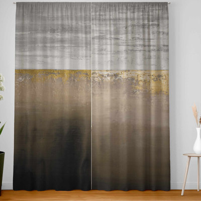 Gilding Blackout Window Curtain Pair | Elegant Home Decor