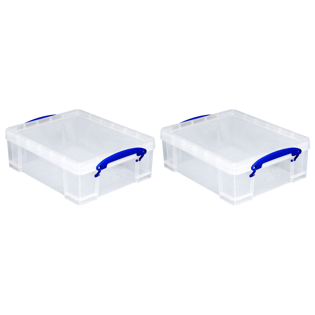 Really Useful Box Plastic Storage Tub & Tote (Set of 2) Really Useful Box