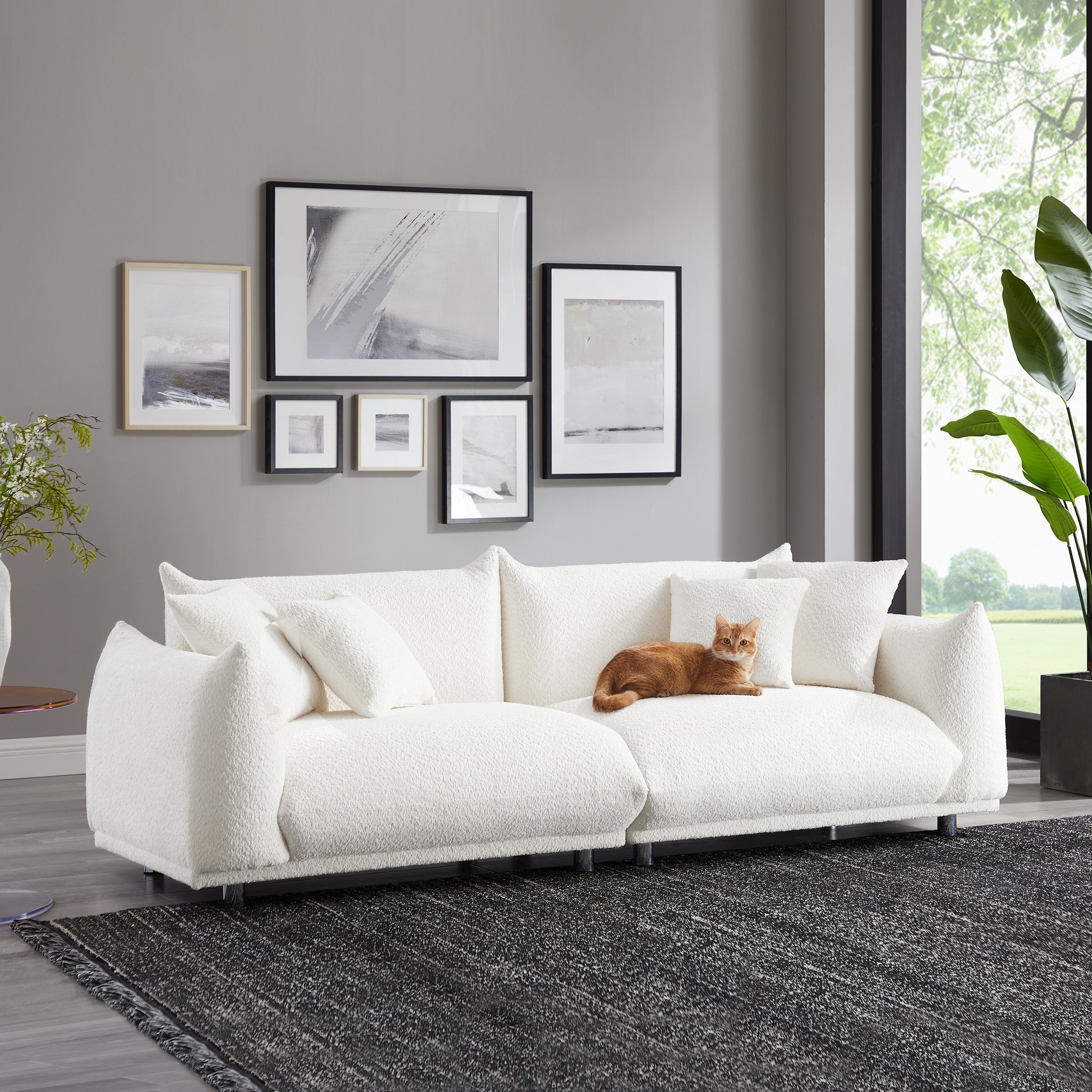 Wrought Studio Arnya 88.9 Minimore Modern Style Sofa & Reviews | Wayfair