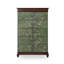 Green Solid Wood Shoe Storage Bench