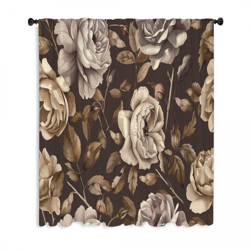 Rideau transparent en polyester Arsalaan, L 50 po x L 84 po