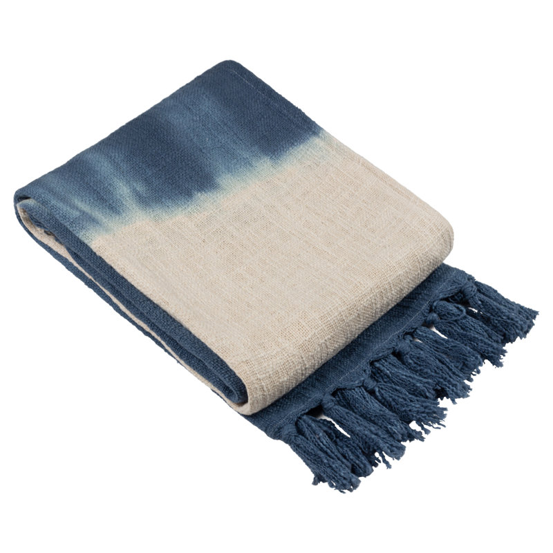 Mizu Knitted Throw Blanket, Ink
