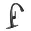 Robinet de cuisine escamotable avec douchette à double fonction, pivotant à 360 ° et cartouche en céramique - Conception sans plomb facile à installer pour évier (CP / BN / B9 / BG)-100674862