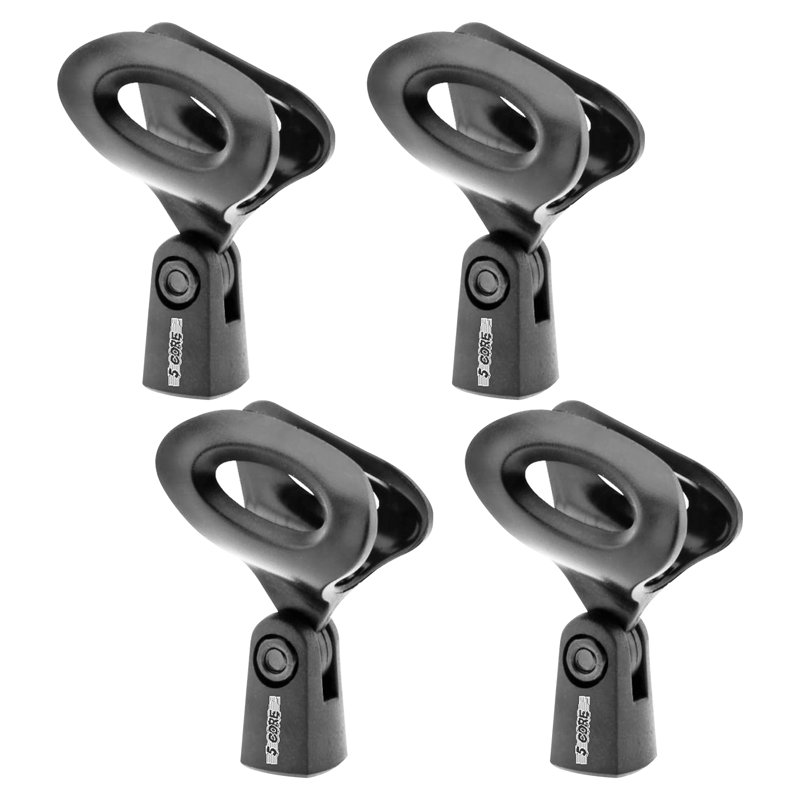 Support à 5 pinces pour micro 5 pièces avec adaptateurs à vis 5/8 à 3/8 po