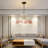 1-Light Pink Tiffany Stained Glass Pendant Light