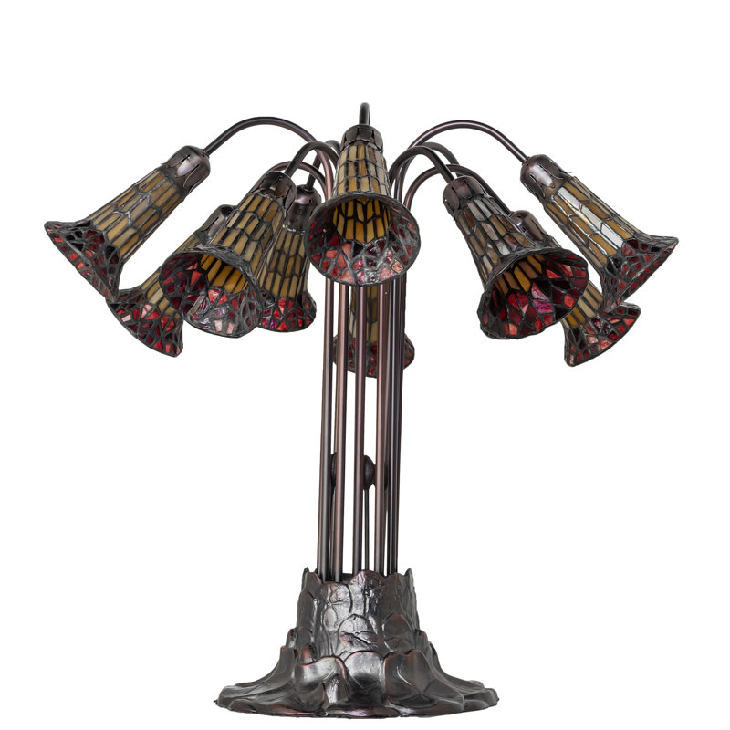 Pond Lily Table Lamp, Yellow/Red