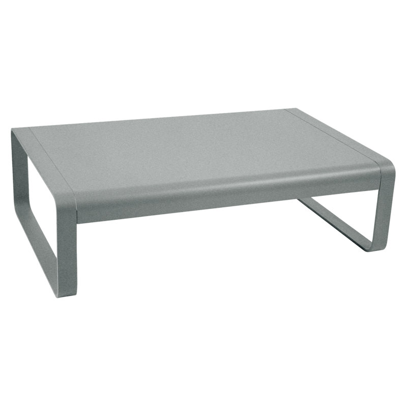 Bellevie Outdoor Side Table, 14" H x 41" L x 30" W, Latte Beige