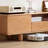 Log style simple solid wood TV cabinet