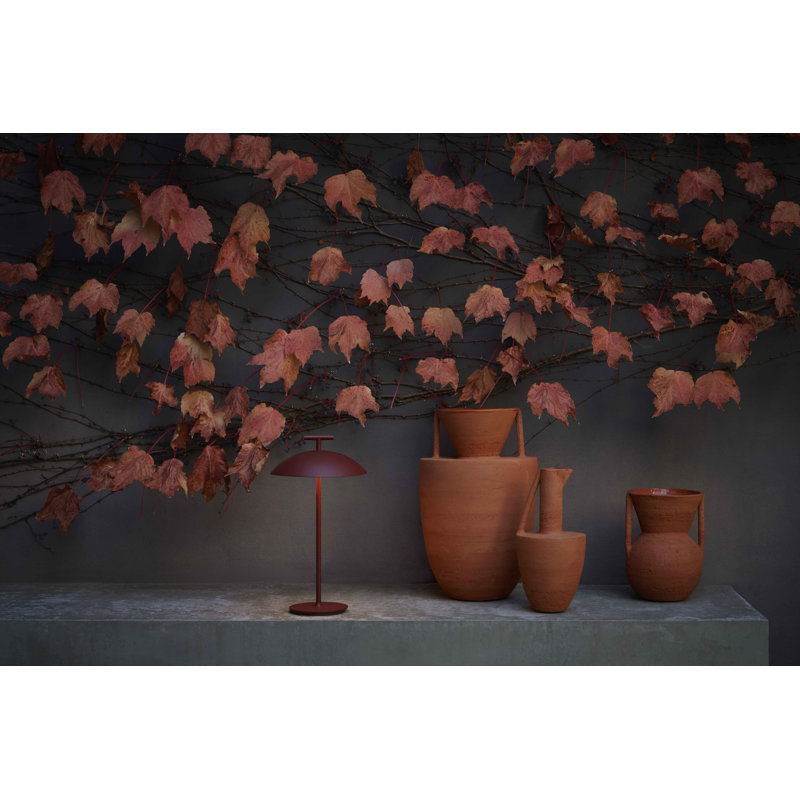 Mini Geen-A LED Buffet Table Lamp, Brick Red 