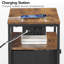 39cm W Metal Bedside Table