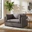 Ensemble 2 pièces de 50,5 po Yorba - Fauteuil large et demi et repose-pieds