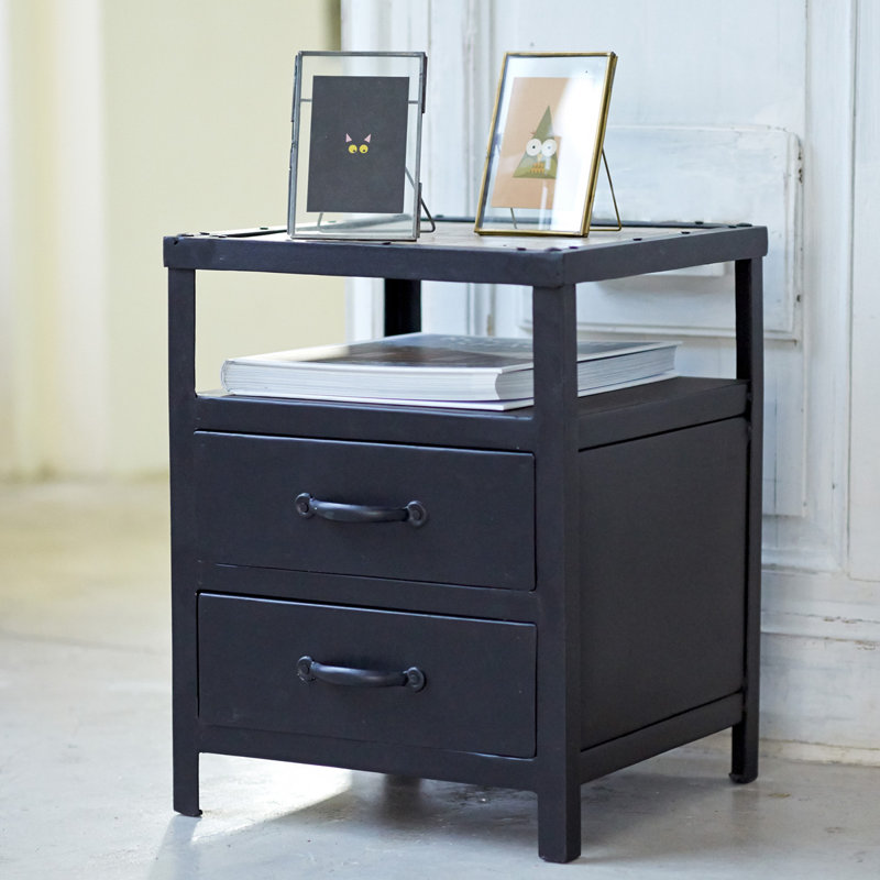 Tikamoon 2 Drawer Bedside Table