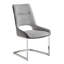 Chaise rembourrée avec pieds en métal