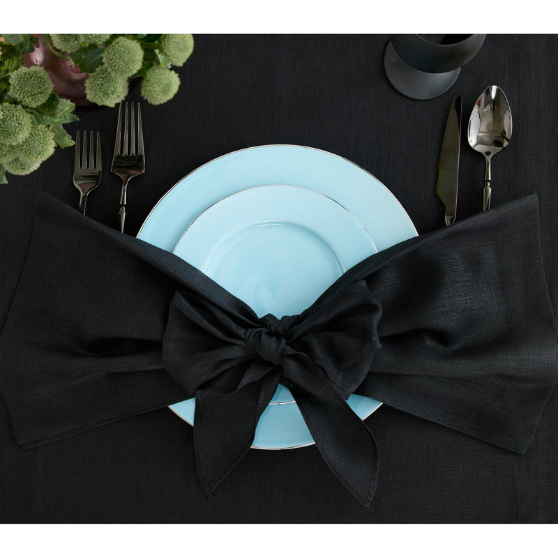 Audrey -Dinner Napkins, Black