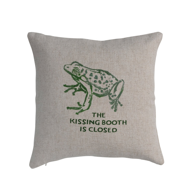 Rayon/Viscose Throw Pillow, Frog