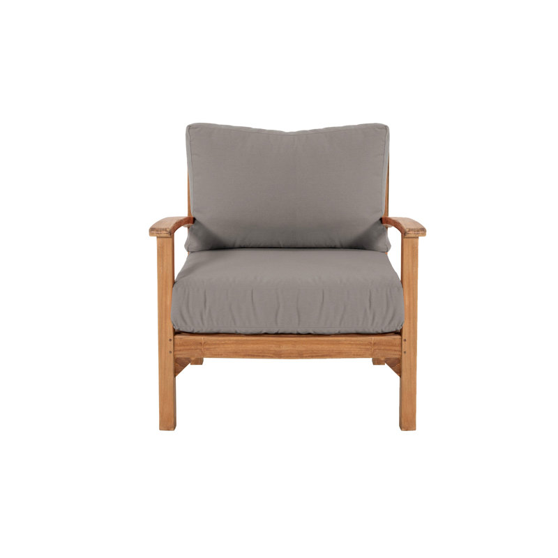 Huntington Outdoor Teak Lounge Chair, Taupe