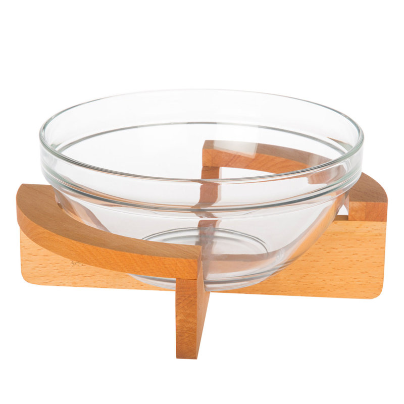 Latitude Run Aqueelah 100% GLASS Salad Bowl