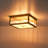 Celora 4 - Light Square Glass Bar Flush Mount Ceiling Light-114434312-114434313