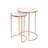 Natural Marble Top Round Nesting Tables