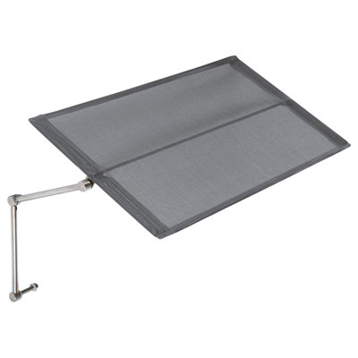Lounger Sunshade - Platinum Textilene® Sling