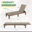 Ikey 21.7'' Outdoor Chaise Lounge-1828118224